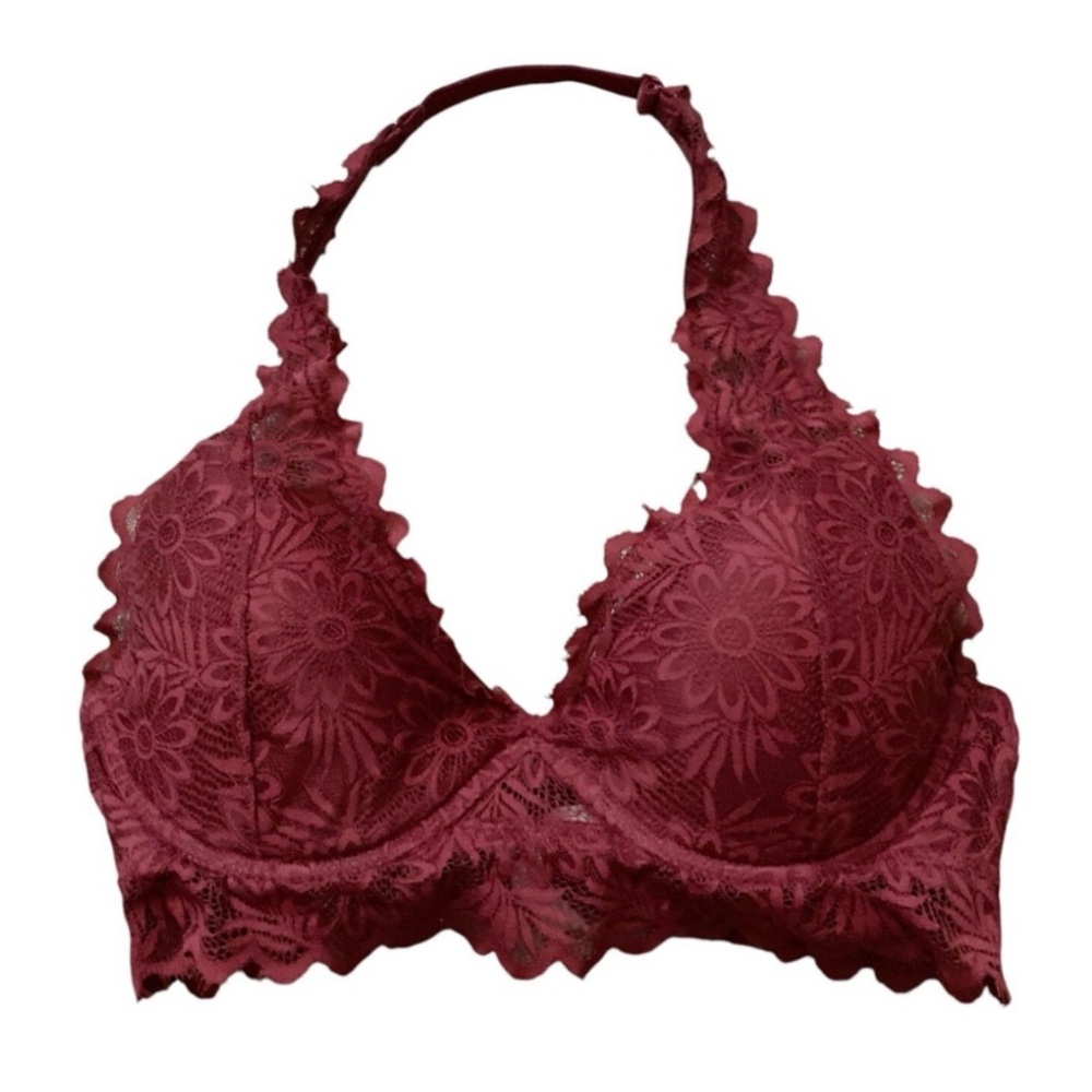 Burgundy lace Victorias Secret Bralette